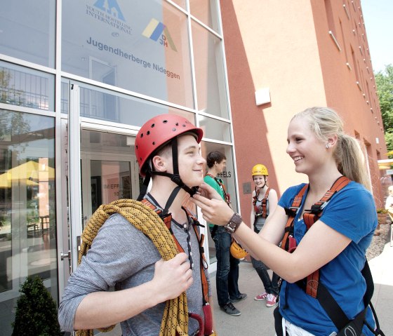 Klettern in der Jugendherberge Nideggen, &copy; Jugendherberge Nideggen L. Dahmen