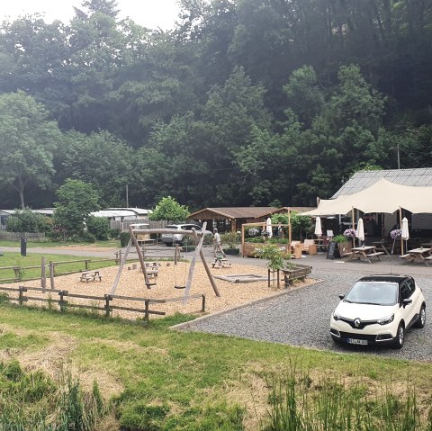 Camp Kyllburg is located right on the Kyll River, &copy; TI Bitburger Land