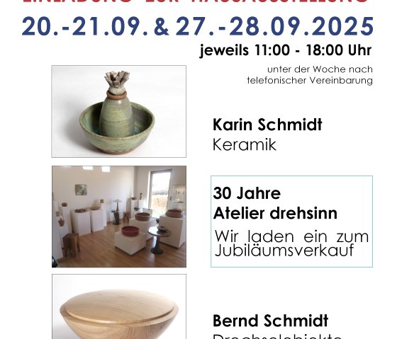 Veranstaltungsplakat, © Atelier drehsinn - Bernd und Karin Schmidt