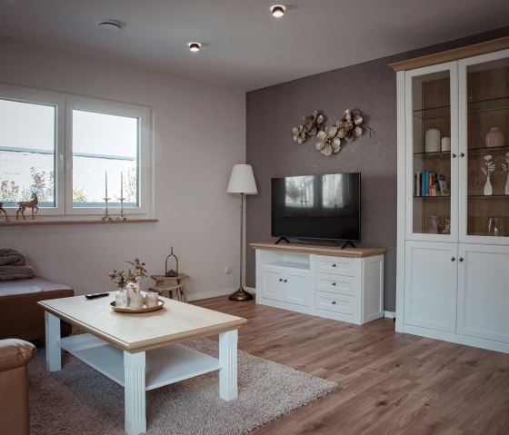 Wohnbereich mit Fernseher, &copy; Nordeifel Tourismus GmbH & Ferienhaus Eifeltoni