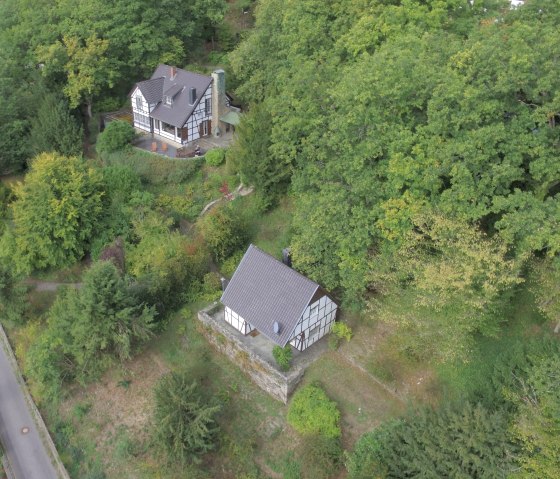 Luftbild, &copy; Ferienhaus am Rursee