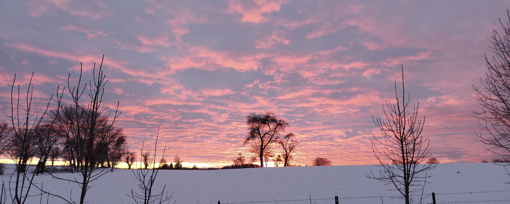 Abendglühen Schnee (co) Theißen-Braun