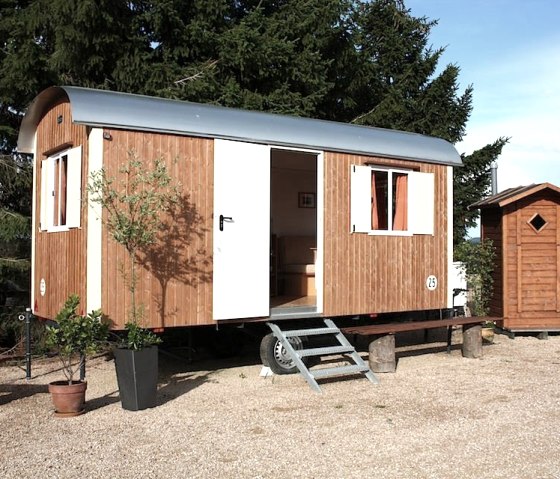 Heinrichshof construction trailer, © Nordeifel Tourismus GmbH & Naturerlebnis Bauwagen-Heinrichshof