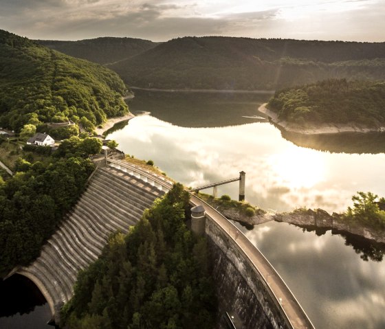 Urft dam in the morning light, &copy; Eifel Tourismus GmbH, Dominik Ketz