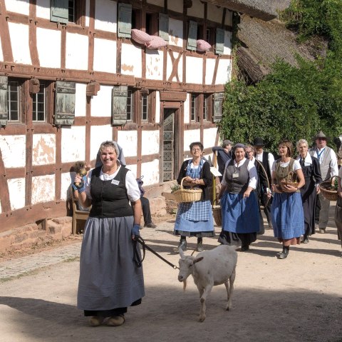 Bäuerin mit Ziege, © LVR-Freilichtmuseum