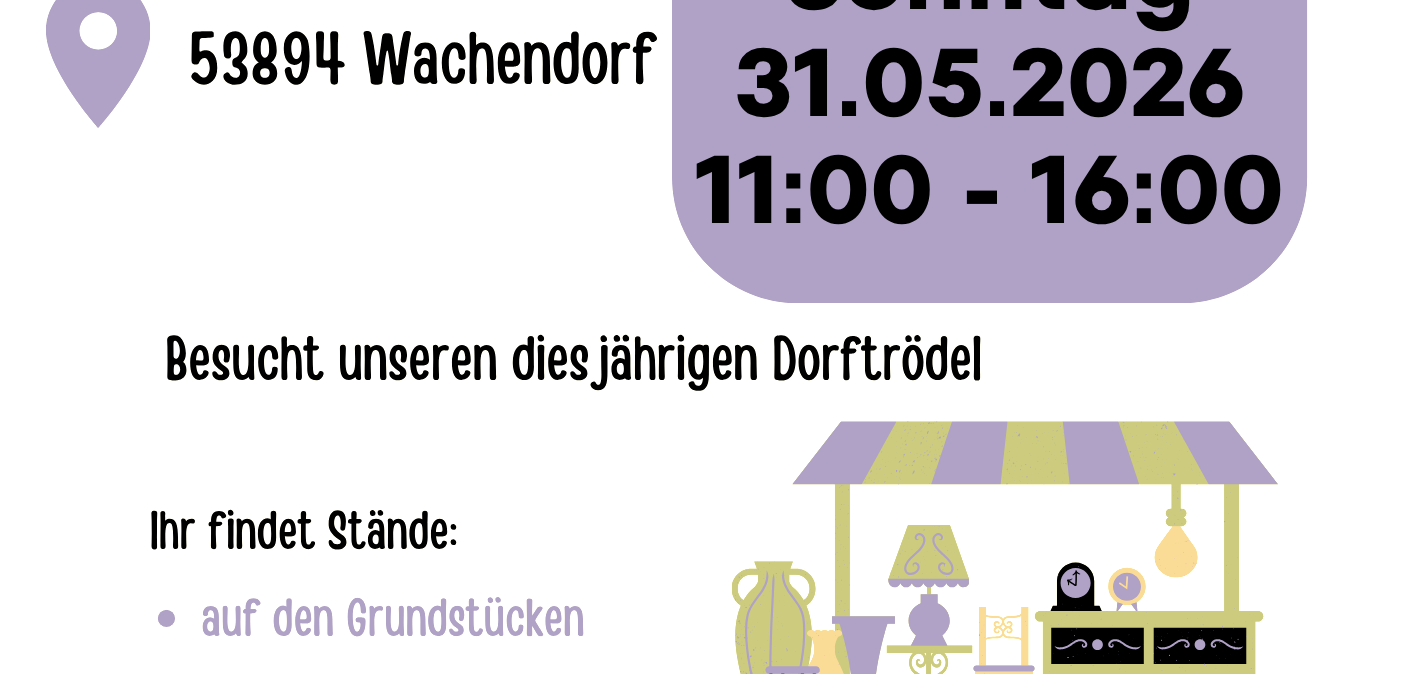 Veranstaltungsplakat, &copy; B&uuml;rgerverein Wachendorf e.V.