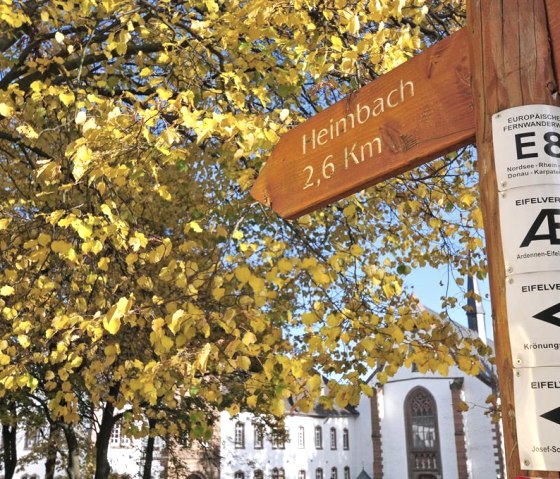 Signpost at the monastery