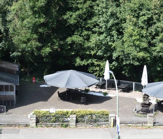 Der Au&szlig;enbereich, &copy; Wehebacher Hof