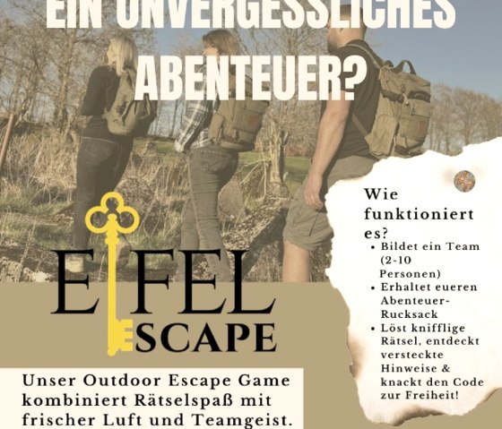 Eifel Escape, &copy; Louisa Schmitz & Corinna Schlagloth Freundschaftswerk Gbr