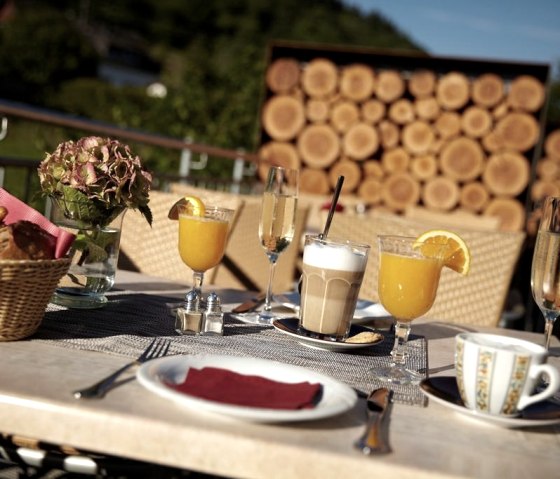 Breakfast on the sun terrace