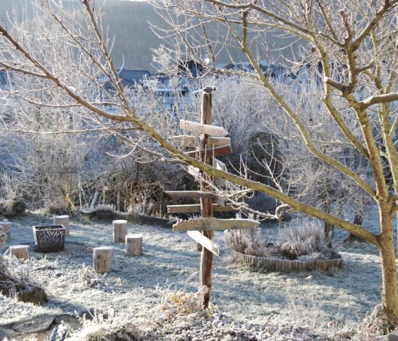 Garten im Winter, &copy; Katryn Kaufmann - Hinter den Spiegeln