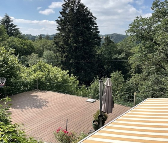 Ferienhaus M&uuml;hlenley -  Terrasse