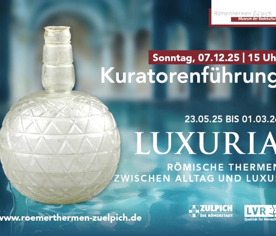 Kuratorenführung durch die Ausstellung "Luxuria", © Römerthermen Zülpich