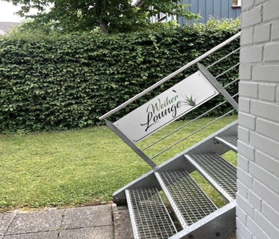 Ferienwohnung "Weiher Lounge" - Eingang