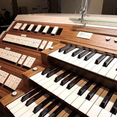 Spieltisch Orgel, &copy; Holger Weimbs
