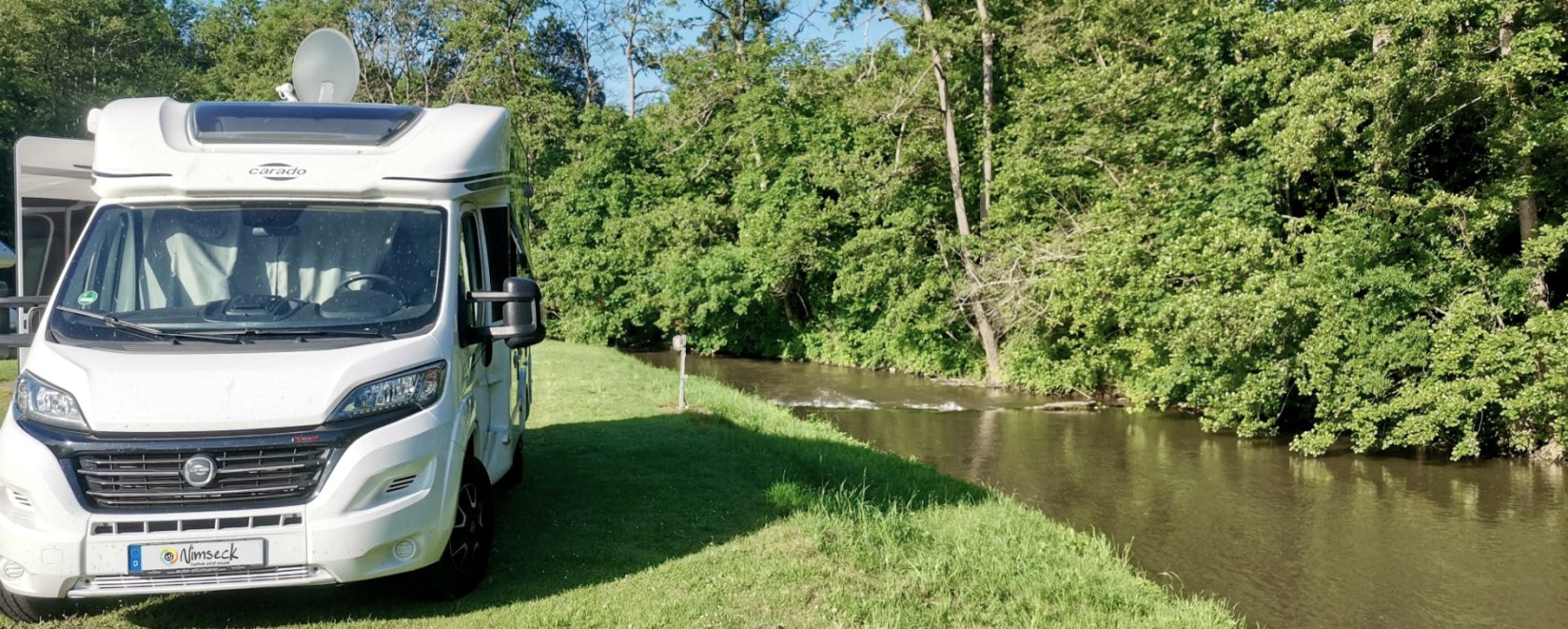 Camper an der Nims, &copy; Camping Nimseck, Irrel