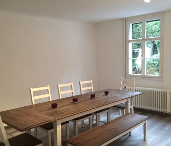 Ferienhaus Maison Riviére Esszimmer