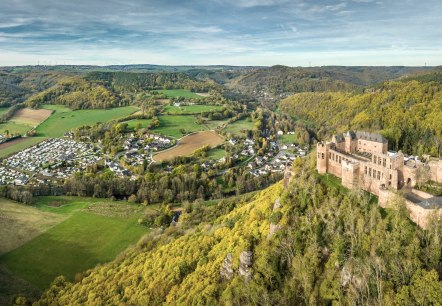 Blick auf Nideggen mit Burg, © Eifel Tourismus GmbH, Dominik Ketz