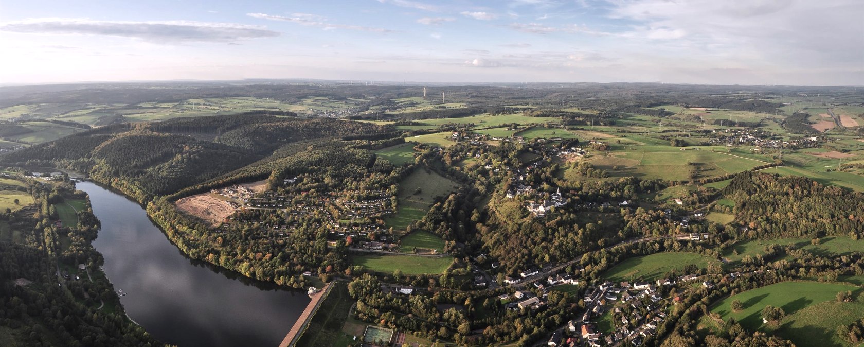 Luftbild Kronenburg, © Gemeinde Dahlem