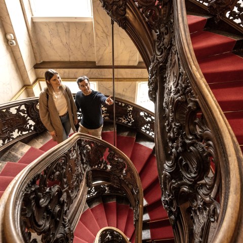 Treppe im Roten Haus, © Dominik Ketz