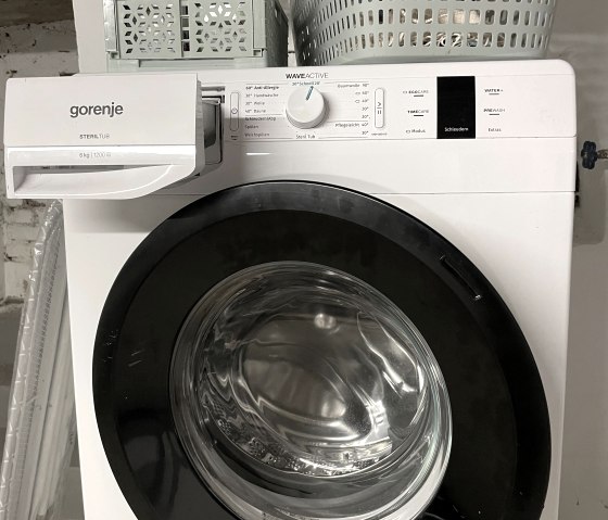 Waschmaschine im Kellerrraum