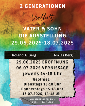 Ausstellung 2 Generationen, © Kunstforum Zülpich