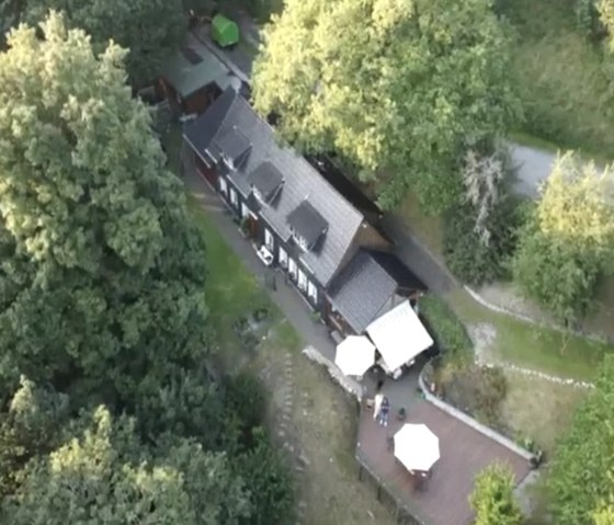 Ferienhaus M&uuml;hlenley -  Au&szlig;enansicht Luftaufnahme