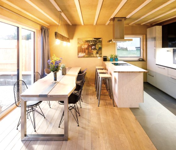 Esszimmer K&uuml;che Blaues Haus